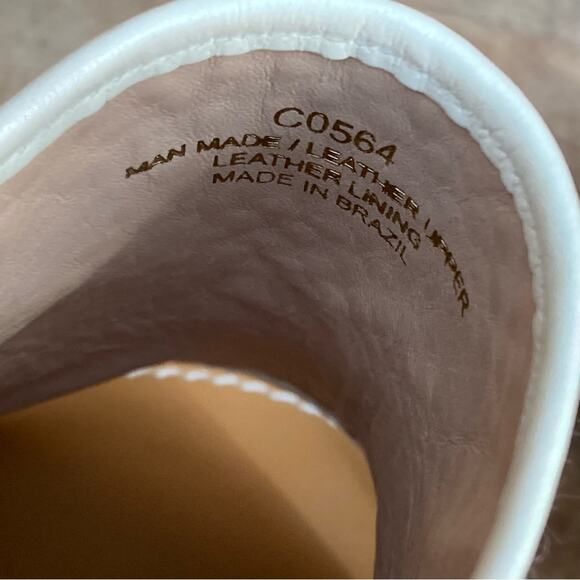 J Crew Mules Heels size 10 Marlow Southwestern wicker aztec white NEW - Picture 7 of 10